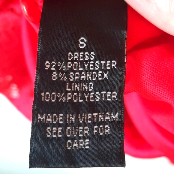 Juniors Red Lace Dress Size Small S - Picture 5 of 7